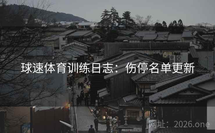 球速体育训练日志：伤停名单更新