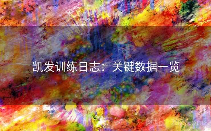 凯发训练日志:关键数据一览 凯发训练日志:关键数据一览