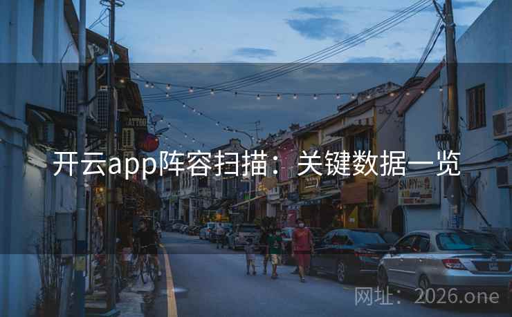开云app阵容扫描：关键数据一览