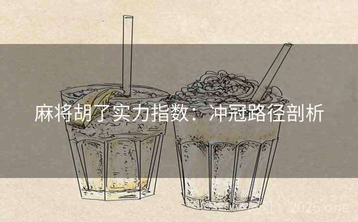 麻将胡了实力指数:冲冠路径剖析 麻将胡了实力指数:冲冠路径剖析